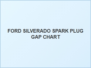 Spark Plug Gap Specifications for the Ford Silverado